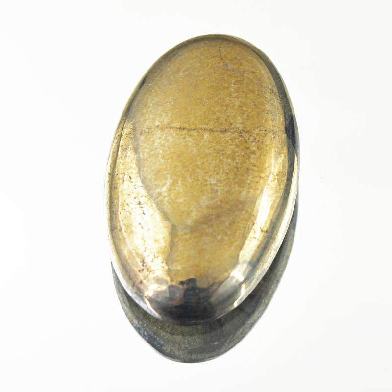 gemsmore:Golden Hematite Gemstone Natural Oval Shape gemsmore:Golden Hematite Gemstone Natural Oval Shape
