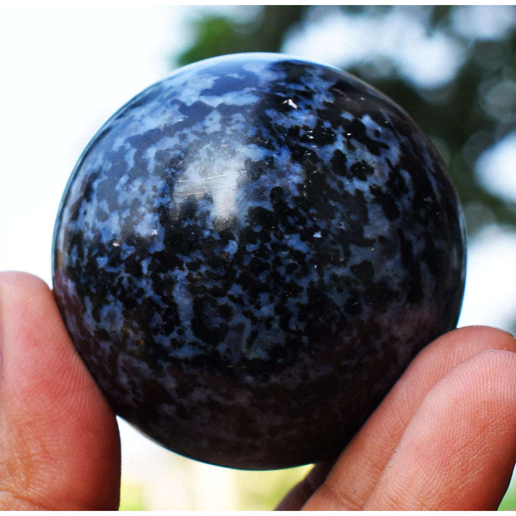 gemsmore:Gorgeous Gabrella Jasper Carved Healing Sphere gemsmore:Gorgeous Gabrella Jasper Carved Healing Sphere