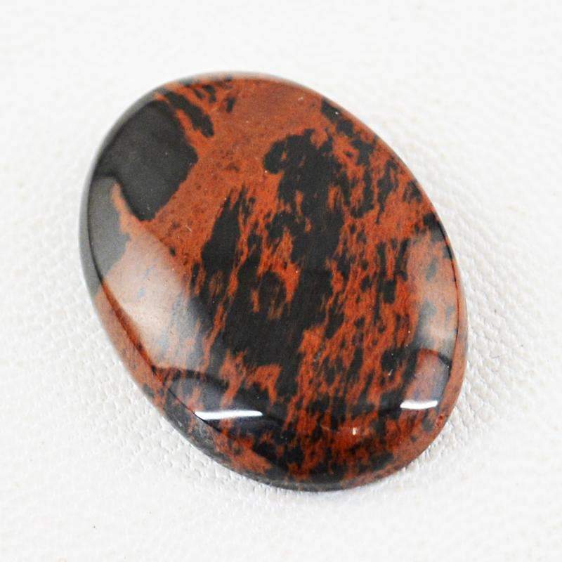 gemsmore:Mahogany Jasper Gemstone Natural Oval Shape gemsmore:Mahogany Jasper Gemstone Natural Oval Shape