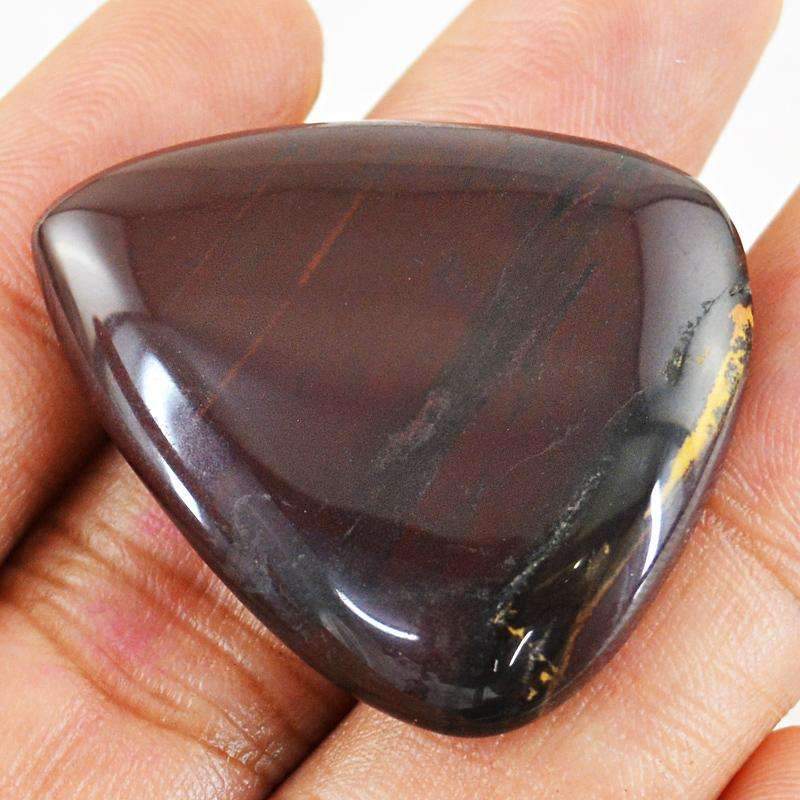 gemsmore:Multicolor Iron Tiger Eye Gemstone - Natural Pear Shape gemsmore:Multicolor Iron Tiger Eye Gemstone - Natural Pear Shape