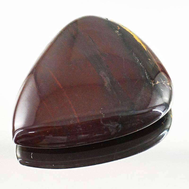 gemsmore:Multicolor Iron Tiger Eye Gemstone - Natural Pear Shape gemsmore:Multicolor Iron Tiger Eye Gemstone - Natural Pear Shape