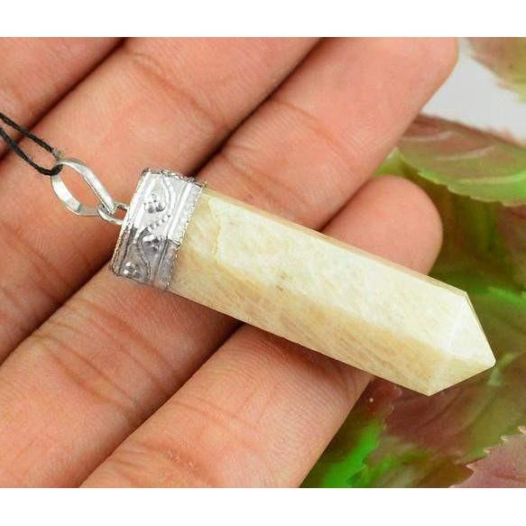 gemsmore:Natural Agate Healing Point Pendant gemsmore:Natural Agate Healing Point Pendant