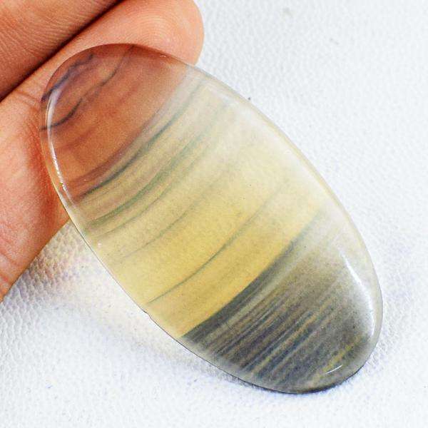 gemsmore:Natural Amazing Multicolor Fluorite Oval Shape Untreated Loose Gemstone