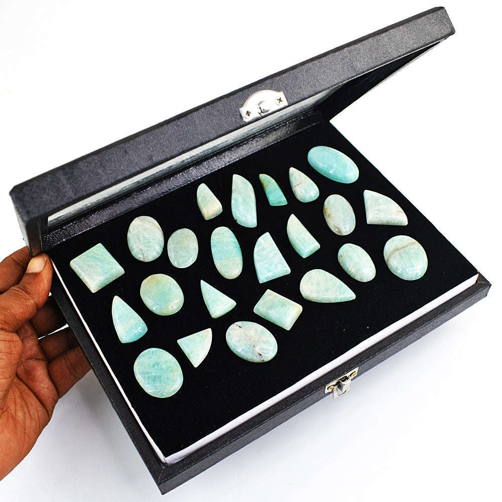 gemsmore:Natural Amazonite Gemstone Lot gemsmore:Natural Amazonite Gemstone Lot