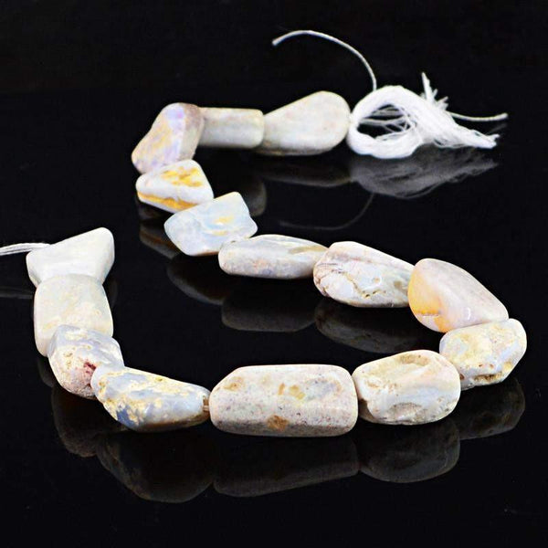 gemsmore:Natural Australian Opal Unheated Beads Strand
