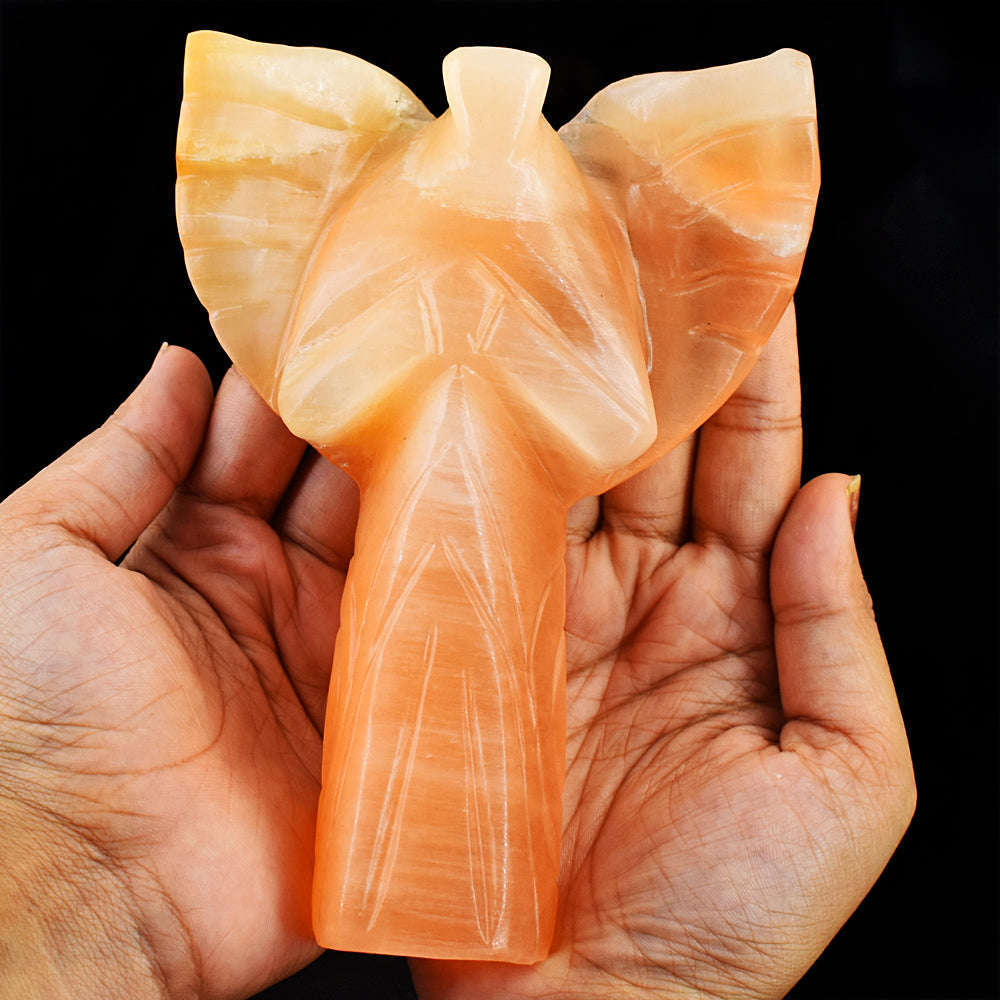 gemsmore:Natural  Aventurine Hand Carved Healing Praying Angel gemsmore:Natural  Aventurine Hand Carved Healing Praying Angel