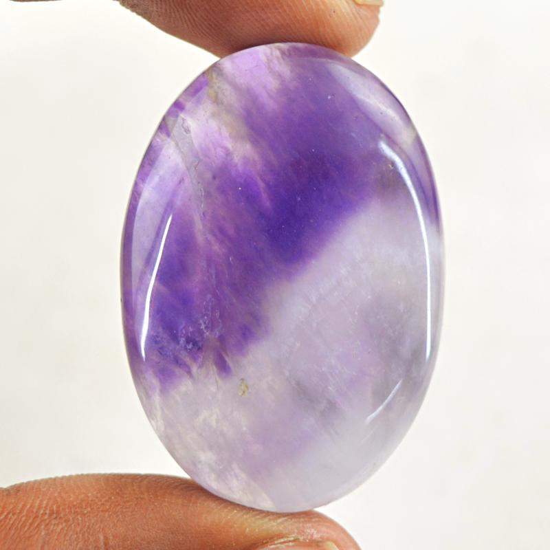 gemsmore:Natural Bi-Color Amethyst Oval Shape Genuine Gemstone gemsmore:Natural Bi-Color Amethyst Oval Shape Genuine Gemstone