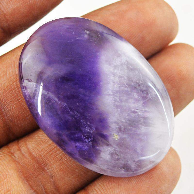 gemsmore:Natural Bi-Color Amethyst Oval Shape Genuine Gemstone gemsmore:Natural Bi-Color Amethyst Oval Shape Genuine Gemstone