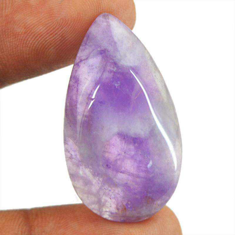 gemsmore:Natural Bi-Color Amethyst Pear Shape Genuine Gemstone gemsmore:Natural Bi-Color Amethyst Pear Shape Genuine Gemstone