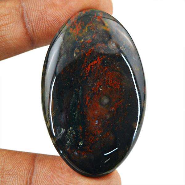 gemsmore:Natural Bloodstone Oval Shape Untreated Loose Gemstone gemsmore:Natural Bloodstone Oval Shape Untreated Loose Gemstone