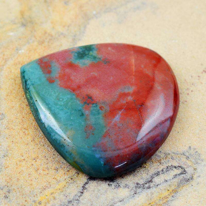gemsmore:Natural Bloodstone Pear Shape Untreated Loose Gemstone. gemsmore:Natural Bloodstone Pear Shape Untreated Loose Gemstone.