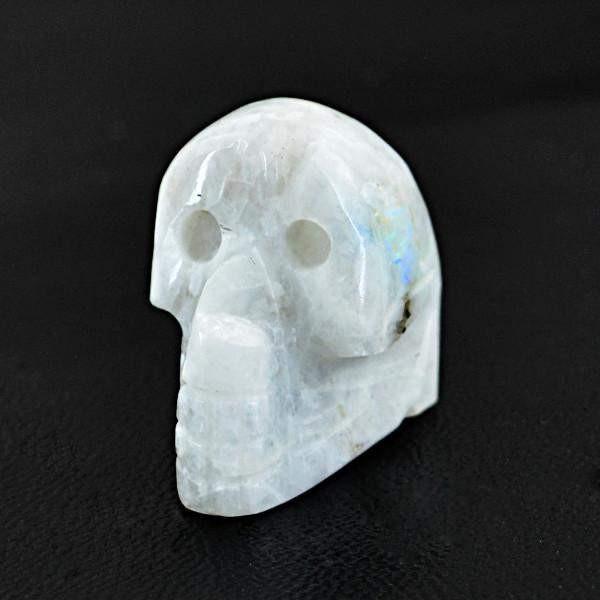 gemsmore:Natural Blue Flash Moonstone Gemstone Skull gemsmore:Natural Blue Flash Moonstone Gemstone Skull