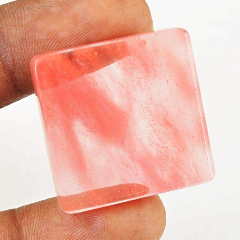 gemsmore:Natural Cherry Quartz Gemstone Loose Untreated gemsmore:Natural Cherry Quartz Gemstone Loose Untreated