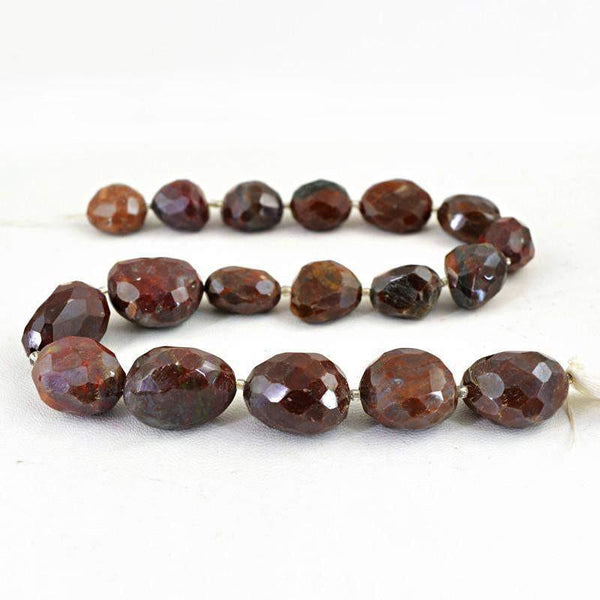 gemsmore:Natural Faceted Jasper Beads Strand