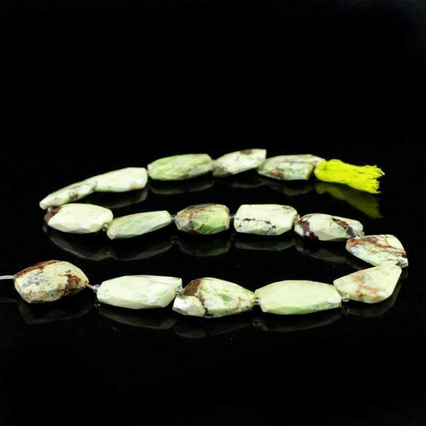gemsmore:Natural Faceted Picasso Jasper Beads Strand - Drilled