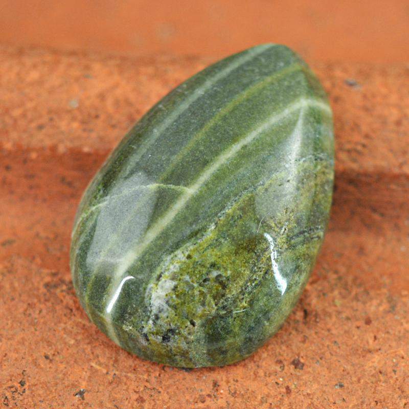 gemsmore:Natural Forest Green Jasper Loose Untreated Gemstone gemsmore:Natural Forest Green Jasper Loose Untreated Gemstone