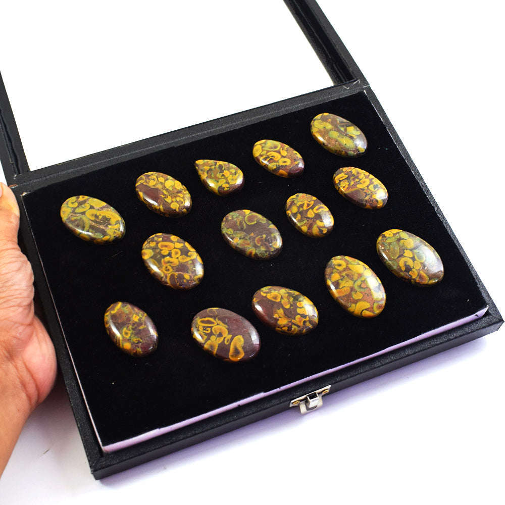 gemsmore:Natural Fruit Jasper  Untreated Gemstone Cabochon Lot gemsmore:Natural Fruit Jasper  Untreated Gemstone Cabochon Lot