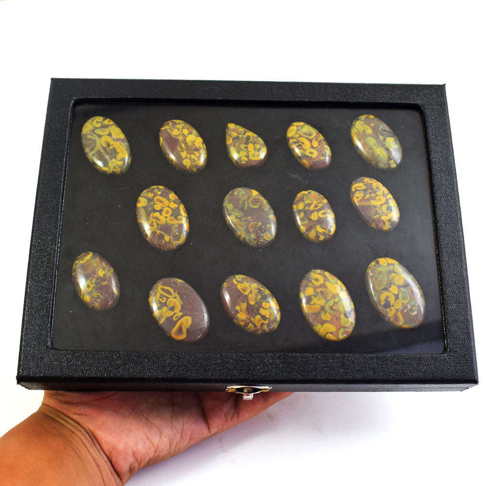 gemsmore:Natural Fruit Jasper  Untreated Gemstone Cabochon Lot gemsmore:Natural Fruit Jasper  Untreated Gemstone Cabochon Lot