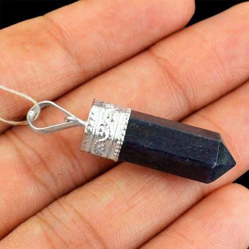 gemsmore:Natural Iolite Elegant Healing Point Pendant gemsmore:Natural Iolite Elegant Healing Point Pendant
