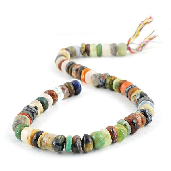 gemsmore:Natural Multicolor Multi Gemstone Drilled Beads Strand
