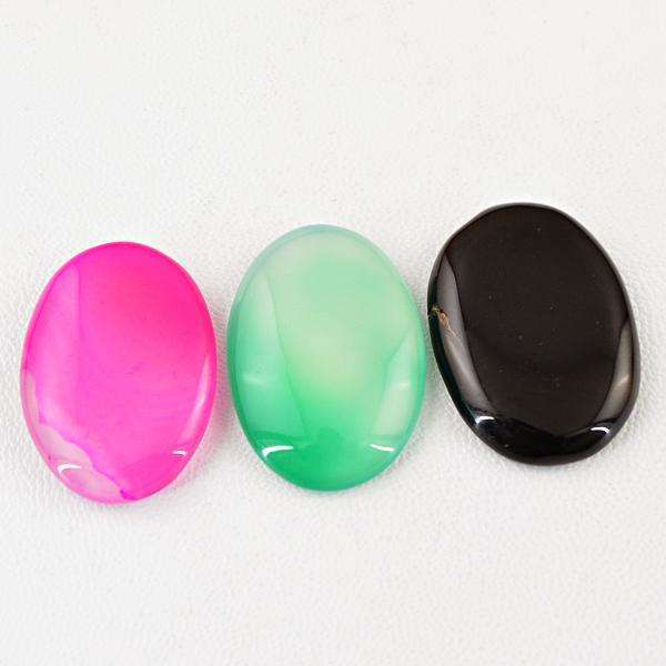 gemsmore:Natural Multicolor Onyx Oval Shape Untreated Loose Gemstone Lot gemsmore:Natural Multicolor Onyx Oval Shape Untreated Loose Gemstone Lot