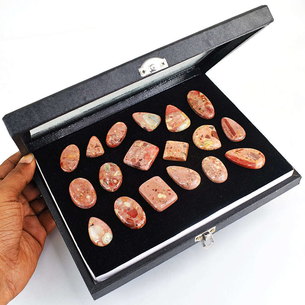 gemsmore:Natural Mushroom Rhyolite Gemstone Lot gemsmore:Natural Mushroom Rhyolite Gemstone Lot