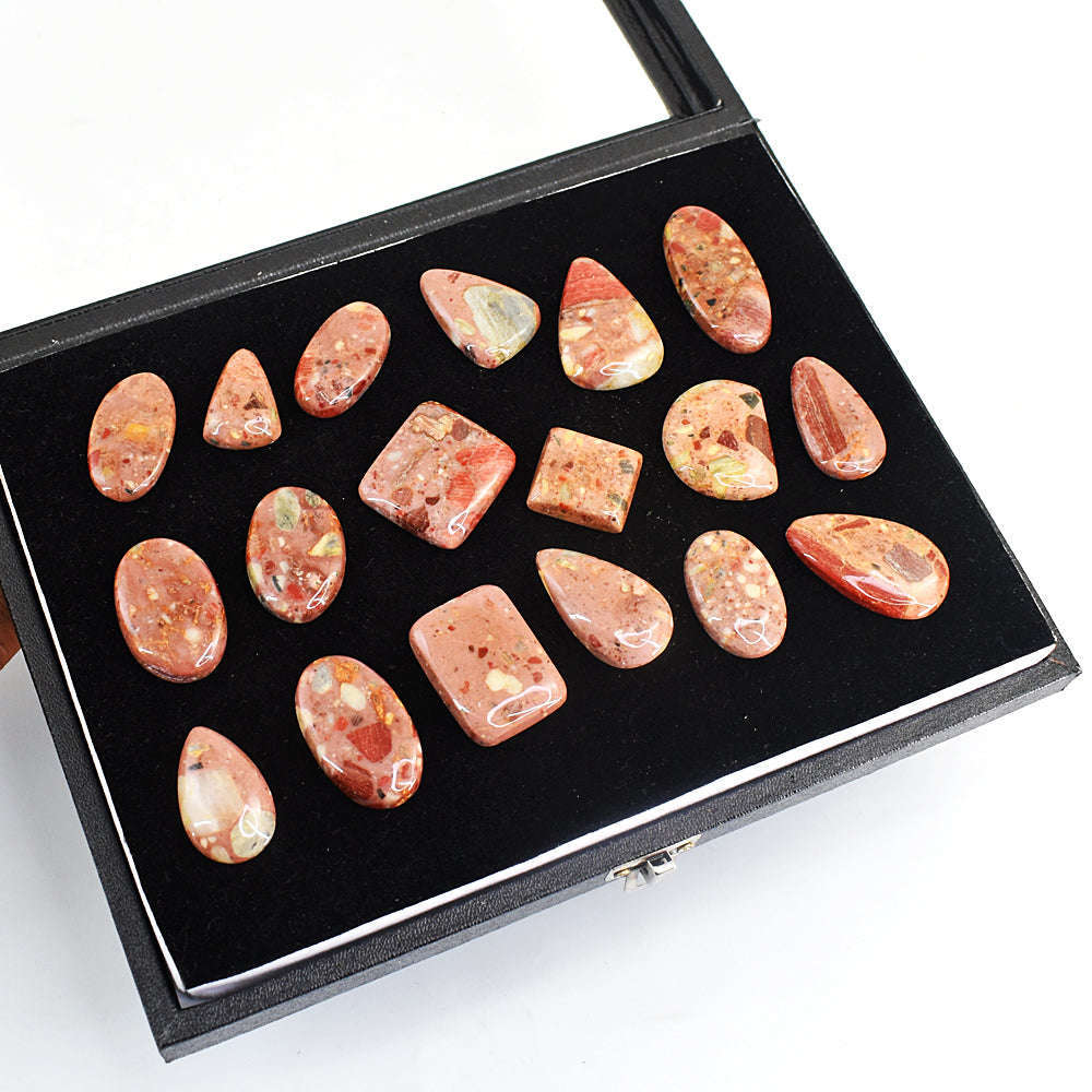 gemsmore:Natural Mushroom Rhyolite Gemstone Lot gemsmore:Natural Mushroom Rhyolite Gemstone Lot