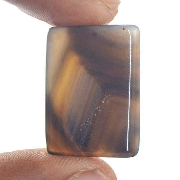 gemsmore:Natural Onyx Rectangular Shape Loose Gemstone