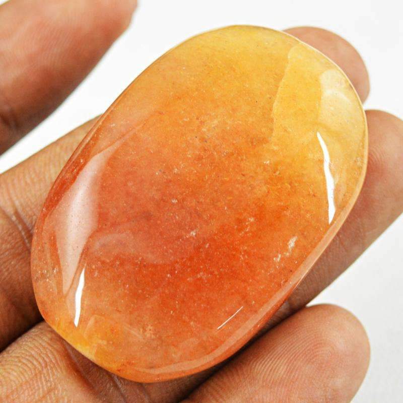gemsmore:Natural Orange Aventurine Gemstone Loose Oval Shape gemsmore:Natural Orange Aventurine Gemstone Loose Oval Shape