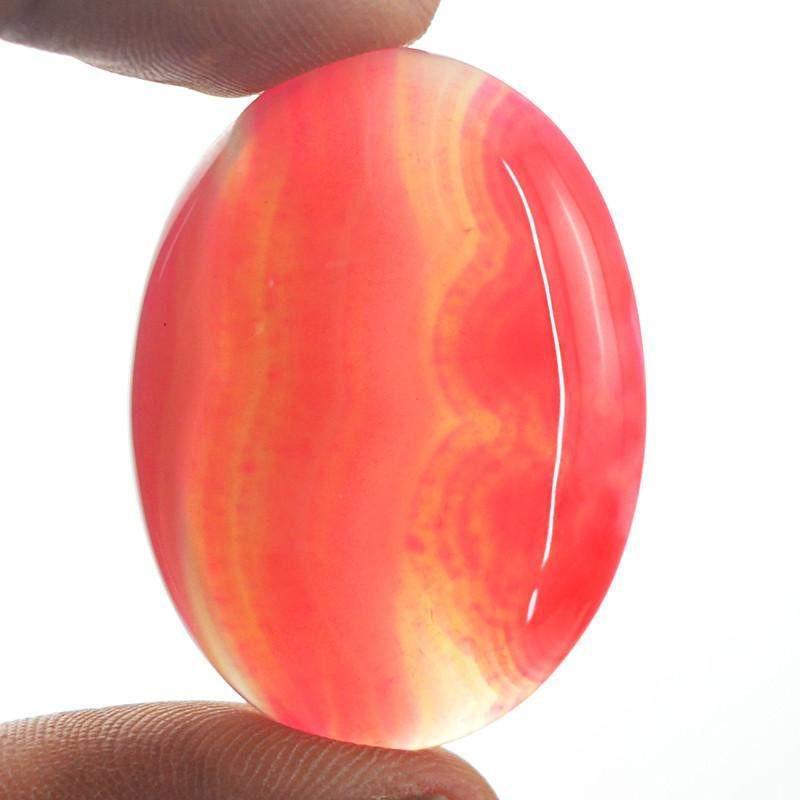 gemsmore:Natural Oval Shape Pink Onyx Untreated Gemstone gemsmore:Natural Oval Shape Pink Onyx Untreated Gemstone