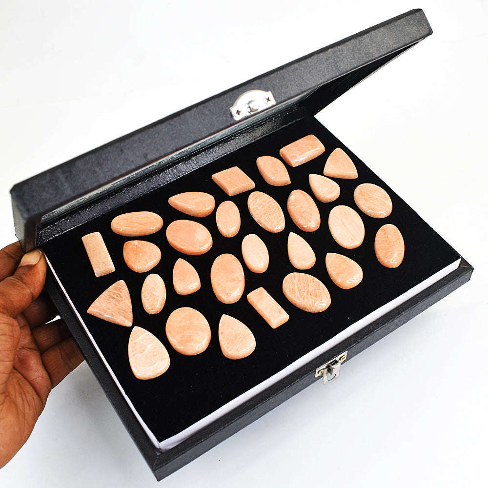 gemsmore:Natural Peach Moonstone Gemstone Lot gemsmore:Natural Peach Moonstone Gemstone Lot