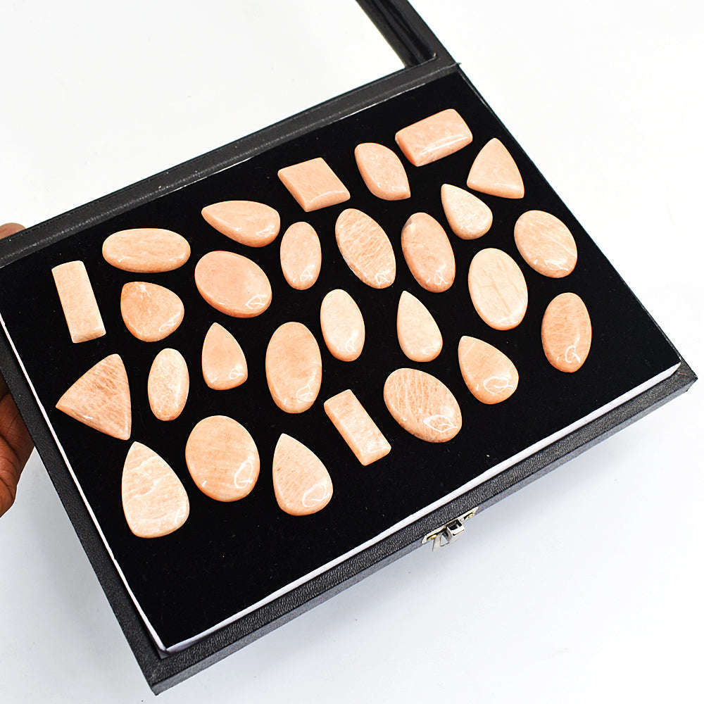 gemsmore:Natural Peach Moonstone Gemstone Lot gemsmore:Natural Peach Moonstone Gemstone Lot