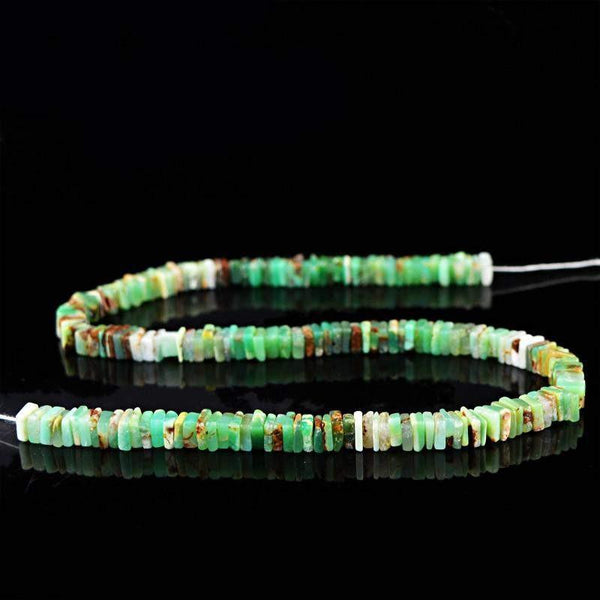 gemsmore:Natural Peruvian Opal Untreated Beads Strand