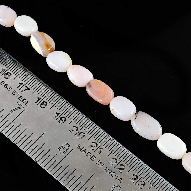 gemsmore:Natural Pink Australian Opal Beads Strand gemsmore:Natural Pink Australian Opal Beads Strand