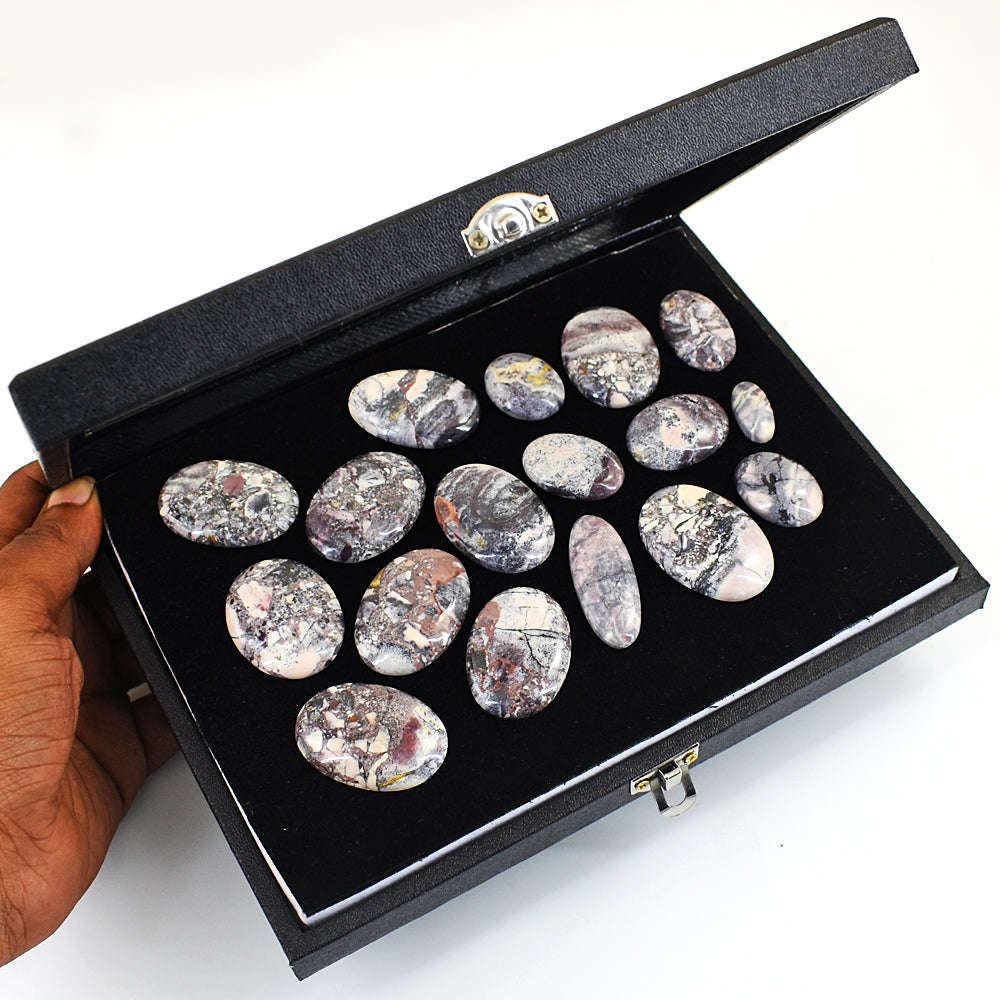 gemsmore:Natural Porcelain Jasper Untreated Gemstone Cabochon Lot gemsmore:Natural Porcelain Jasper Untreated Gemstone Cabochon Lot