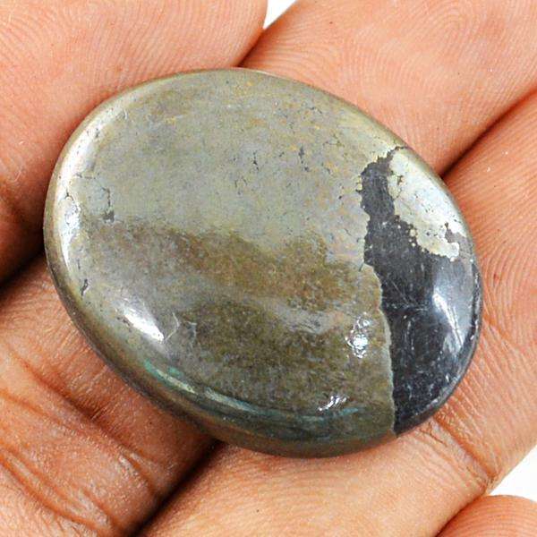 gemsmore:Natural Pyrite Oval Shape Untreated Loose Gemstone gemsmore:Natural Pyrite Oval Shape Untreated Loose Gemstone