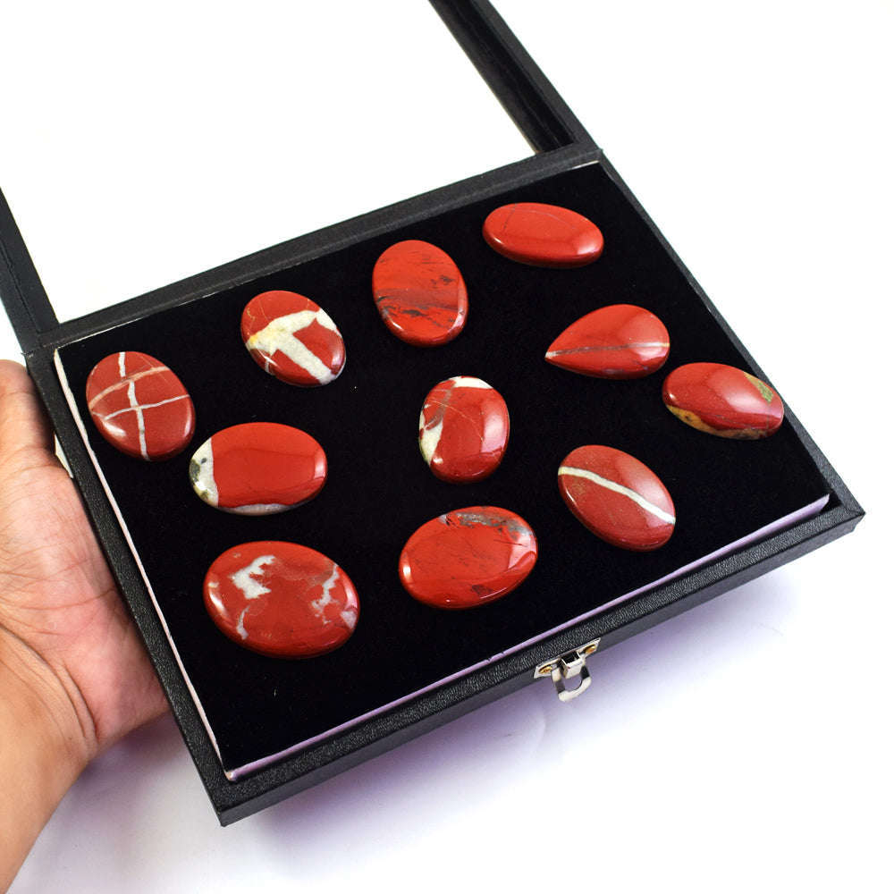 gemsmore:Natural Rainbow Jasper  Untreated Gemstone Cabochon Lot gemsmore:Natural Rainbow Jasper  Untreated Gemstone Cabochon Lot