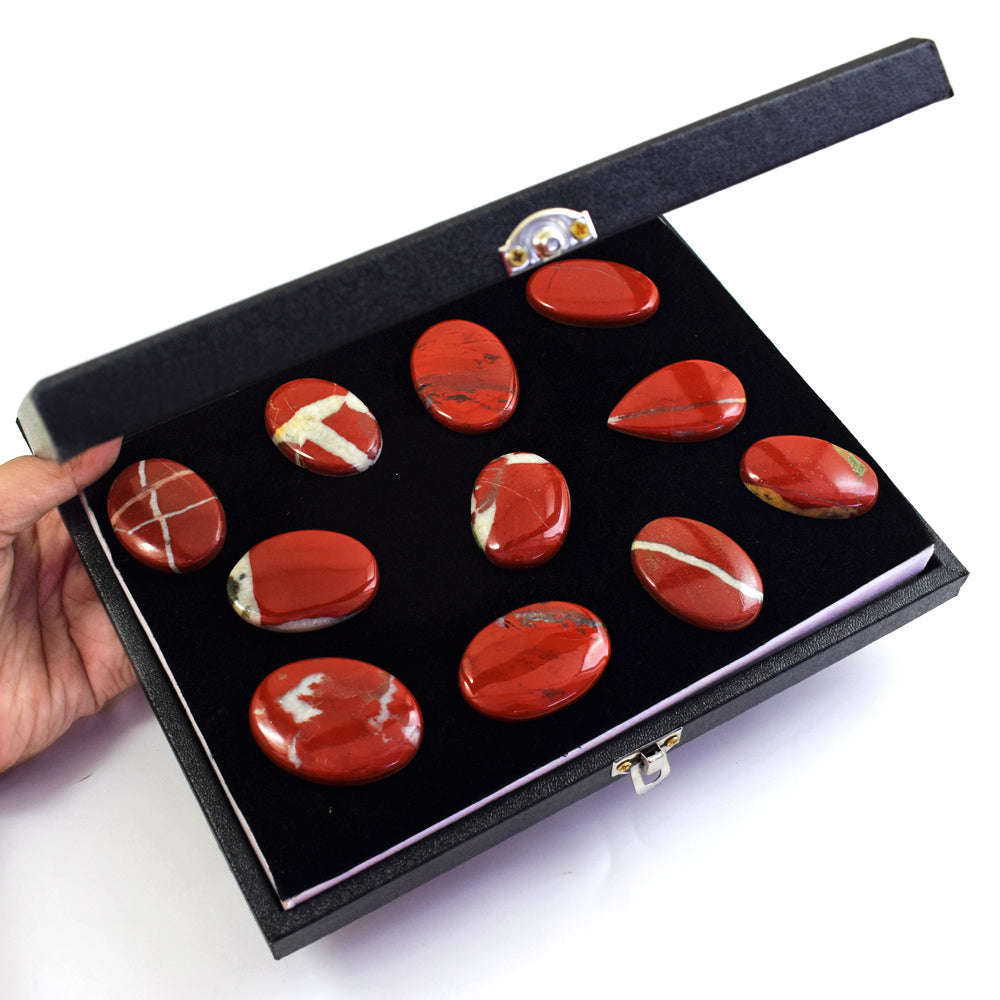 gemsmore:Natural Rainbow Jasper  Untreated Gemstone Cabochon Lot gemsmore:Natural Rainbow Jasper  Untreated Gemstone Cabochon Lot