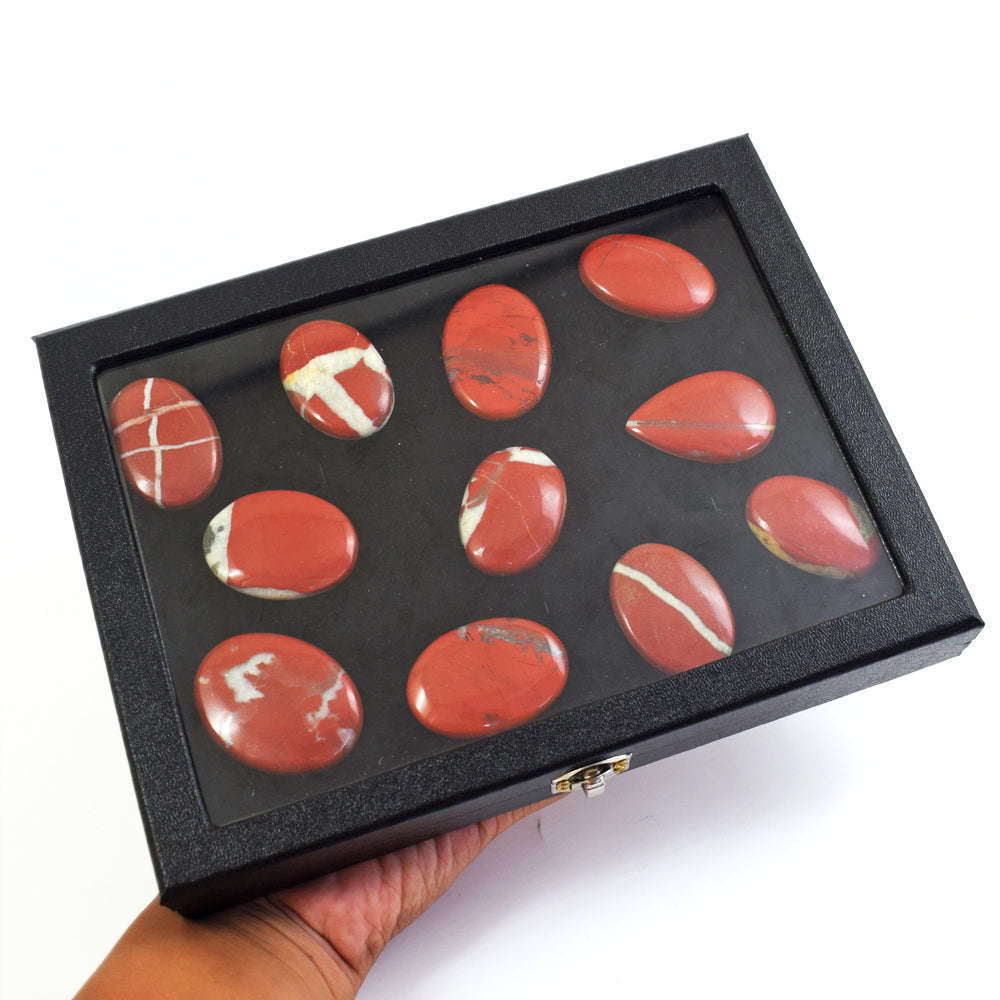 gemsmore:Natural Rainbow Jasper  Untreated Gemstone Cabochon Lot gemsmore:Natural Rainbow Jasper  Untreated Gemstone Cabochon Lot