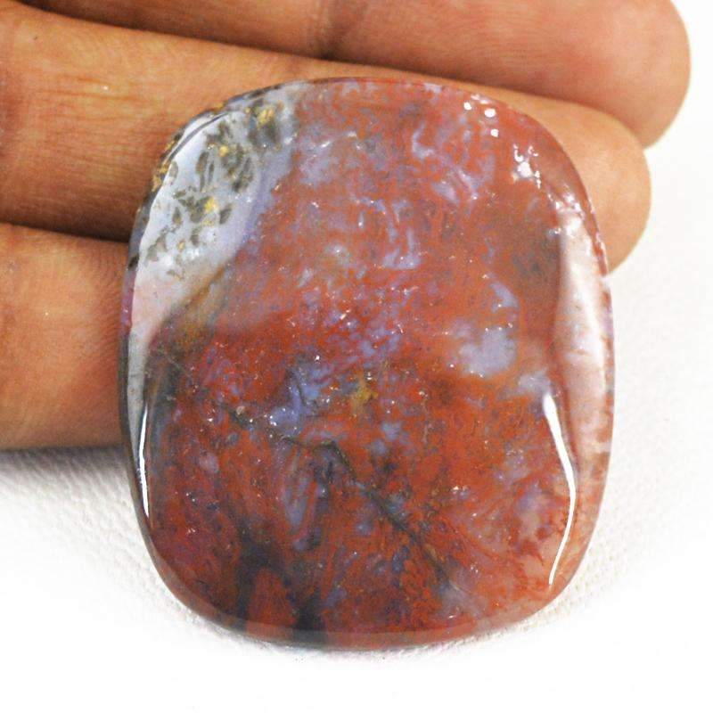gemsmore:Natural Red Moss Agate Gemstone Loose Unheated gemsmore:Natural Red Moss Agate Gemstone Loose Unheated