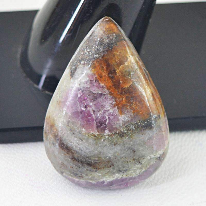 gemsmore:Natural Ruby Ziosite Gemstone Pear Shape gemsmore:Natural Ruby Ziosite Gemstone Pear Shape