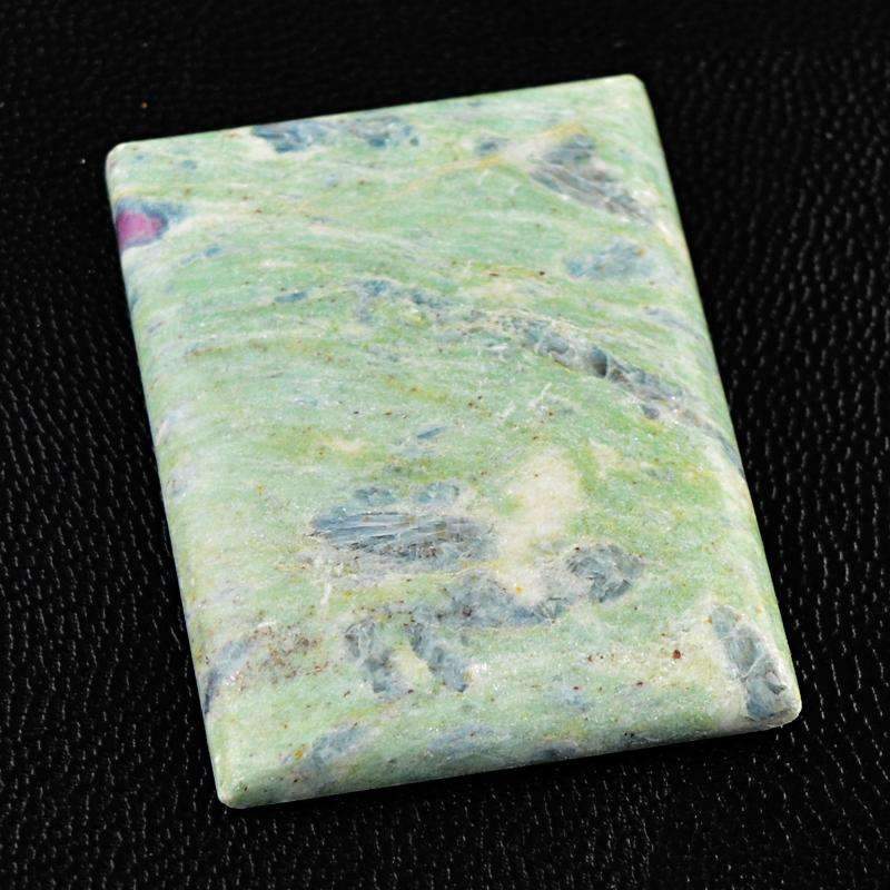 gemsmore:Natural Ruby Ziosite Gemstone Rectangular Shape gemsmore:Natural Ruby Ziosite Gemstone Rectangular Shape
