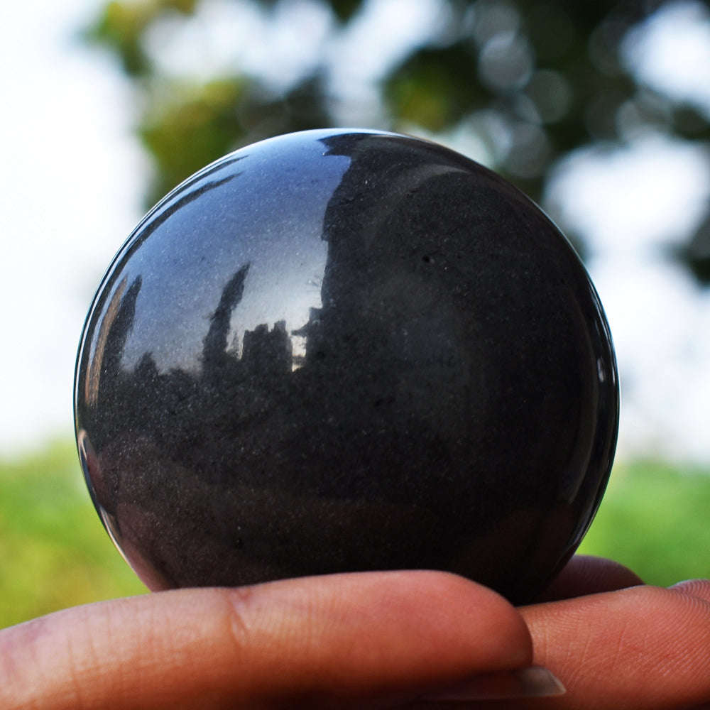 gemsmore:Natural  Rutile  Quartz  Healing Hand Carved Crystal Sphere gemsmore:Natural  Rutile  Quartz  Healing Hand Carved Crystal Sphere