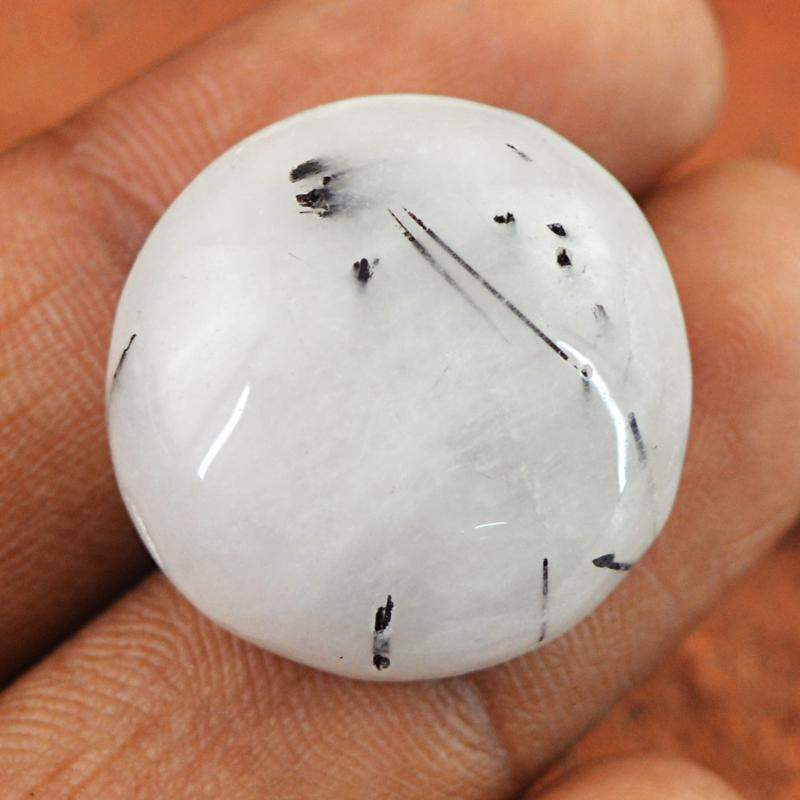 gemsmore:Natural Rutile Quartz Round Shape Genuine Gemstone gemsmore:Natural Rutile Quartz Round Shape Genuine Gemstone