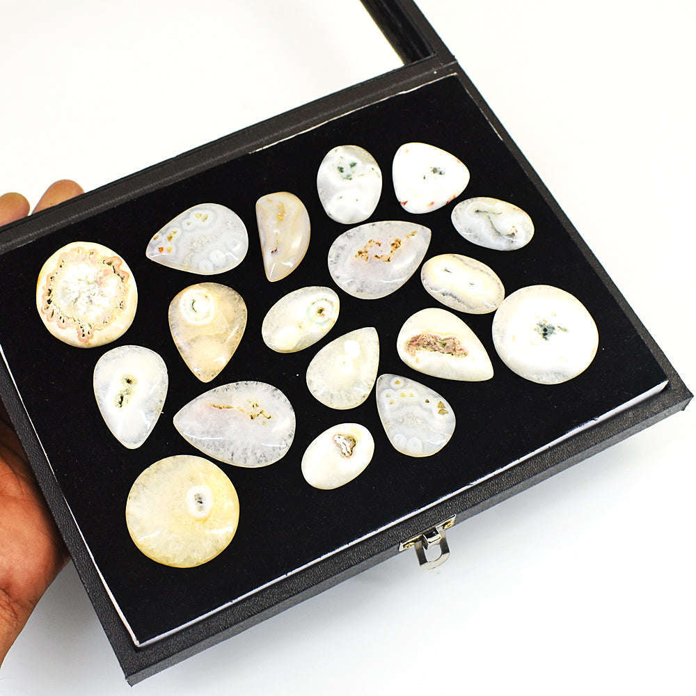 gemsmore:Natural Solar Quartz Untreated Gemstone Cabochon Lot gemsmore:Natural Solar Quartz Untreated Gemstone Cabochon Lot