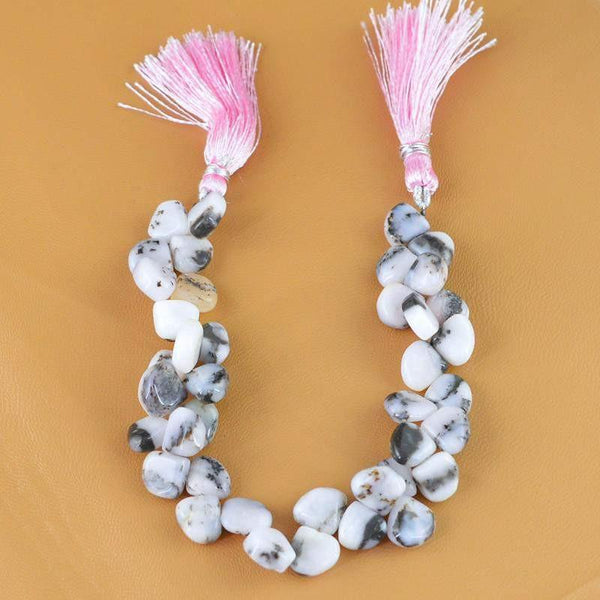 gemsmore:Natural Unheated Pink Australian Opal Beads Strand