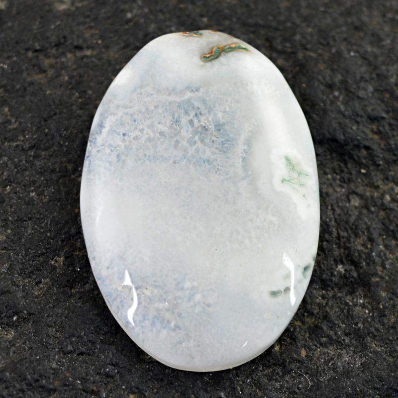 gemsmore:Natural Unheated Tree Agate Oval Shape Loose Gemstone gemsmore:Natural Unheated Tree Agate Oval Shape Loose Gemstone
