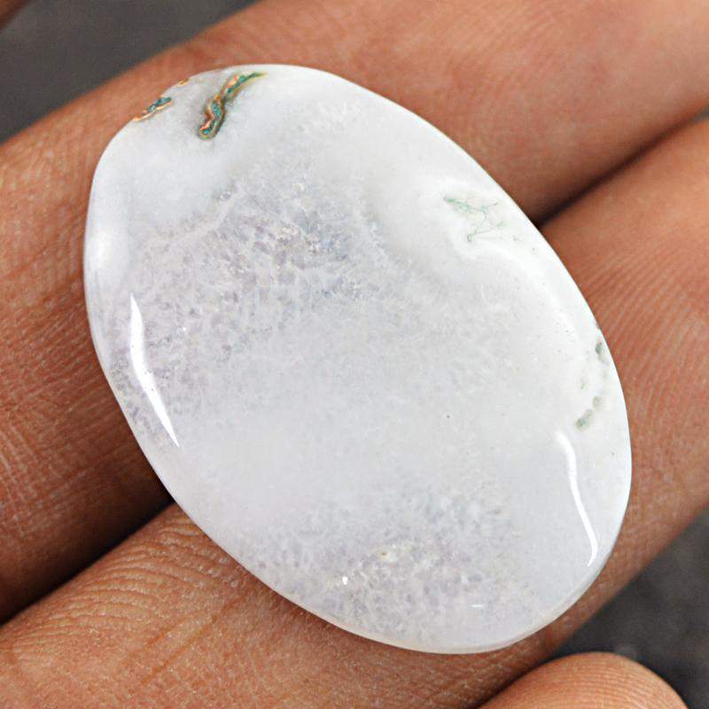 gemsmore:Natural Unheated Tree Agate Oval Shape Loose Gemstone gemsmore:Natural Unheated Tree Agate Oval Shape Loose Gemstone