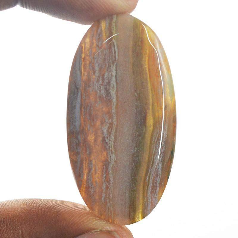 gemsmore:Natural Untreated Agate Oval Shape Gemstone gemsmore:Natural Untreated Agate Oval Shape Gemstone