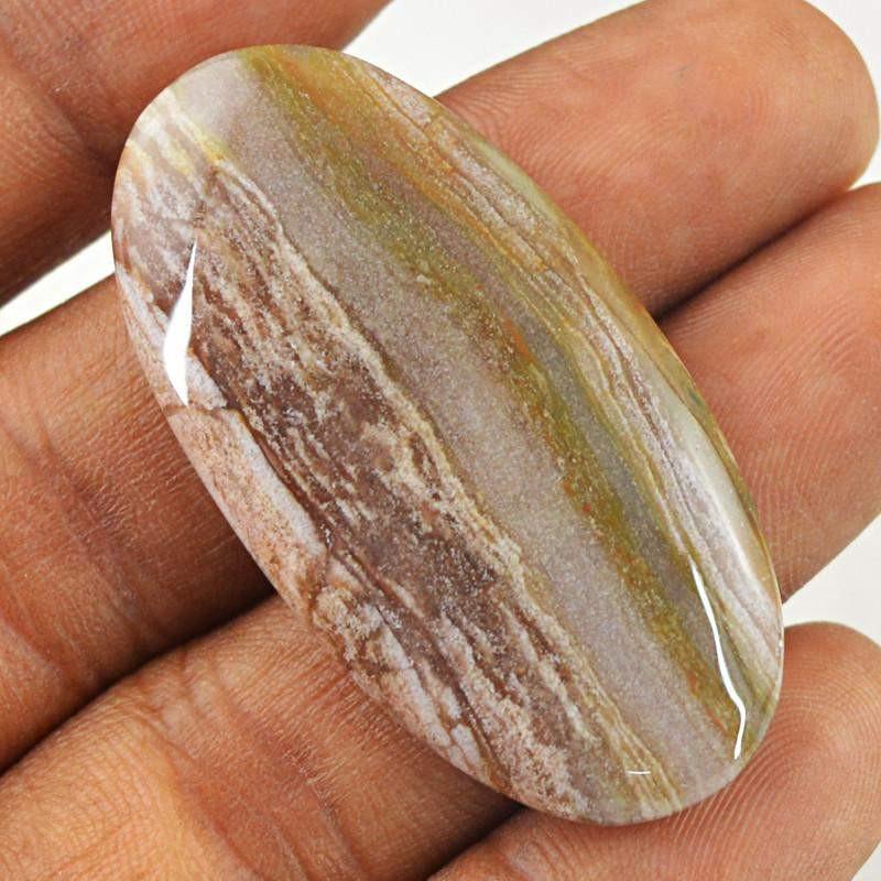 gemsmore:Natural Untreated Agate Oval Shape Gemstone gemsmore:Natural Untreated Agate Oval Shape Gemstone